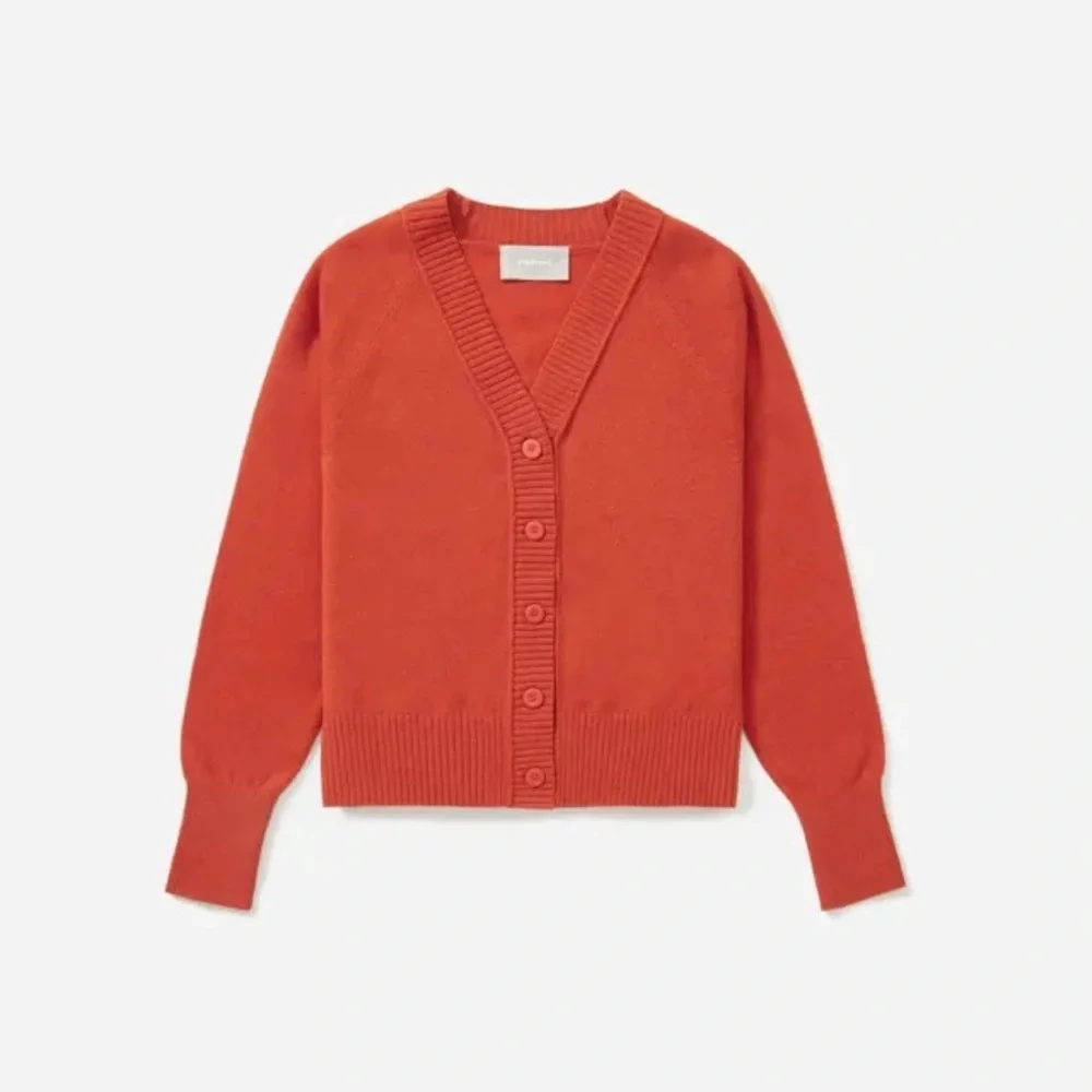 Everlane ReCashmere Varsity Cardigan Red XS ~ Cashmere